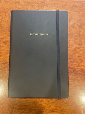 Bobbi Brown Black Notebook Gold 'Best Kept Secrets Best Kept Secrets journal 5x7